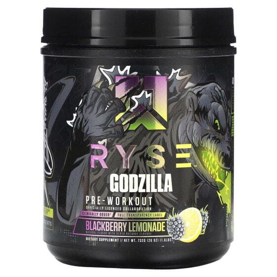 Предтренировочный комплекс Ryse Godzilla, Blackberry Lemonade 732 г