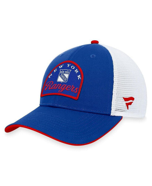 Men's Blue, White New York Rangers Fundamental Adjustable Hat