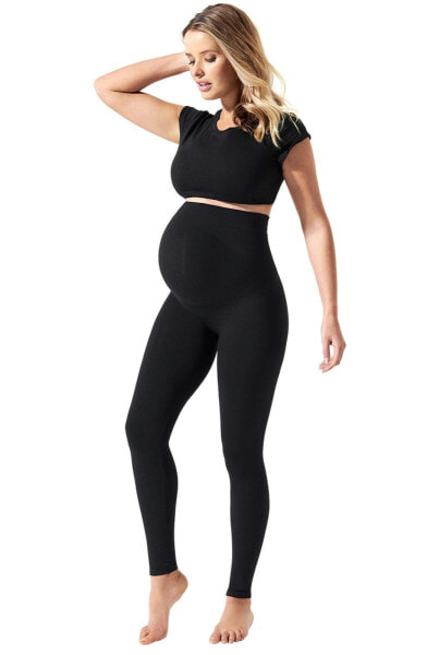 BLANQI 292242 Women Maternity Leggings, Over The Belly Pregnancy Size M