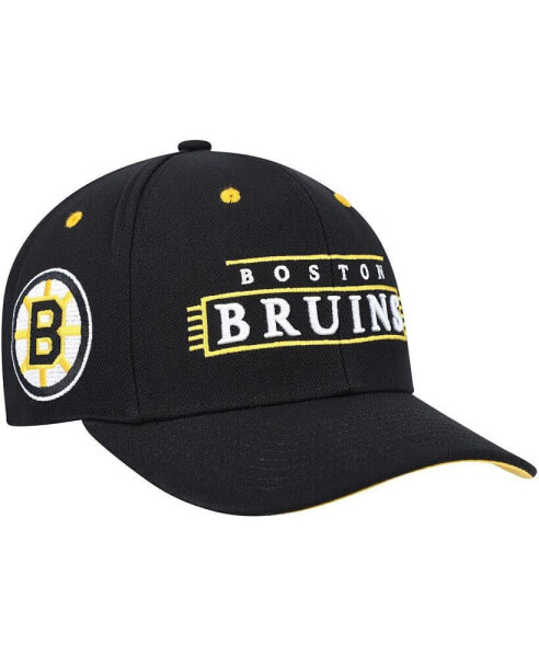 Бейсболка снепбек Mitchell&Ness Boston Bruins черная для мужчин