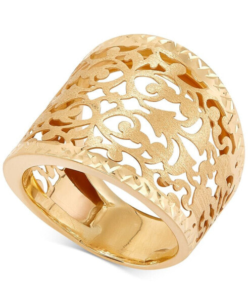 Filigree Openwork Statement Ring in 10k Gold