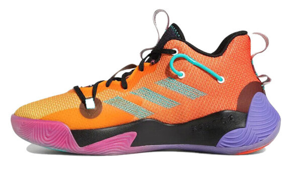 adidas Harden Stepback 3 防滑耐磨 中帮 篮球鞋 橙紫黑 / Баскетбольные кроссовки Adidas Harden Stepback 3