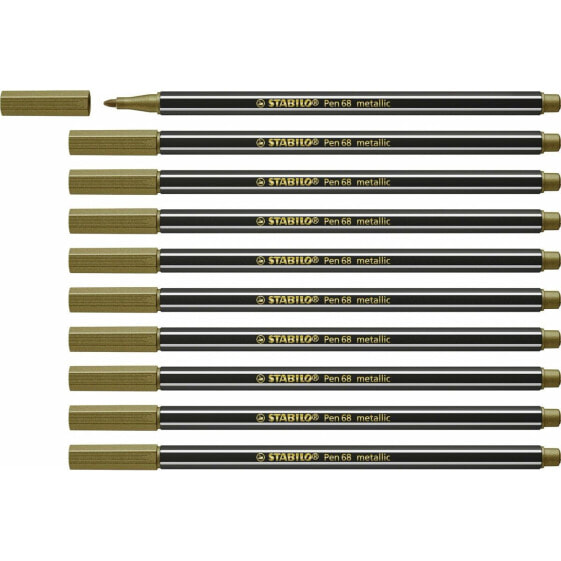 Фетр Stabilo Pen 68 metallic (10 Предметы)