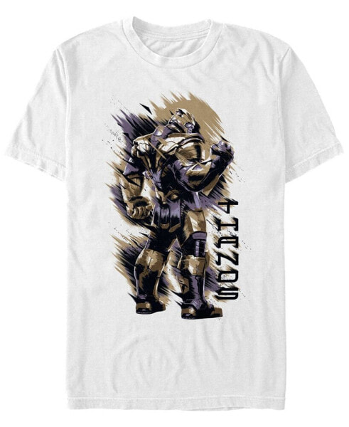 Marvel Men's Avengers Endgame Painted Thanos Back Turned Short Sleeve T-Shirt