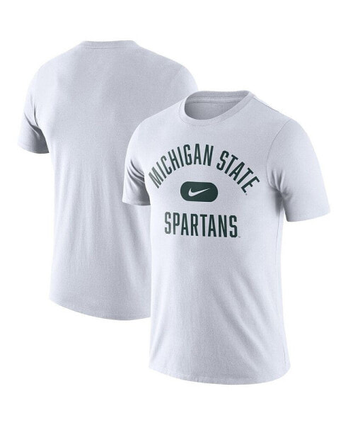 Men's White Michigan State Spartans Team Arch T-shirt