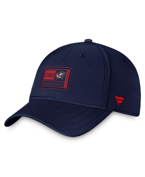 Men's Navy Columbus Blue Jackets Authentic Pro Training Camp Flex Hat