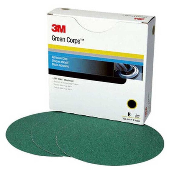 3M Green Corps Stikit 40E 8´´ Production Discs 50 Units