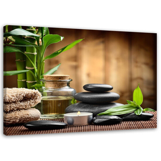 Wandbild Zen Spa Bambus Steine