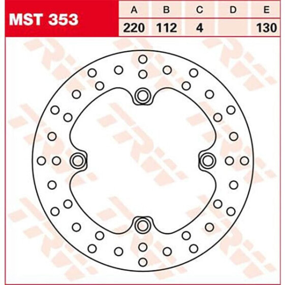 TRW Round Husqvarna CR 125 04 Rear Brake Disc