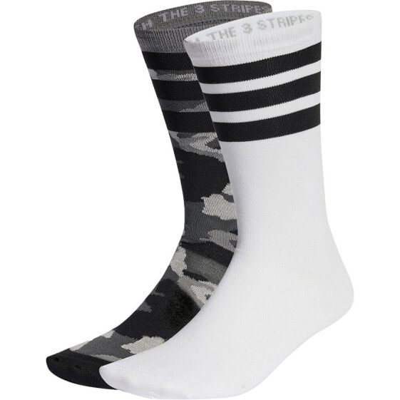 ADIDAS ORIGINALS Camo Crew socks 2 pairs