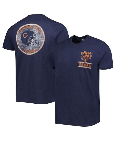 Men's Navy Chicago Bears Open Field Franklin T-shirt