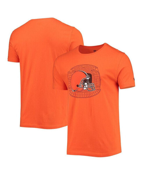 Men's Orange Cleveland Browns Stadium T-shirt