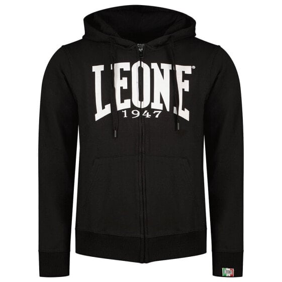 LEONE APPAREL Big Logo Basic full zip sweatshirt