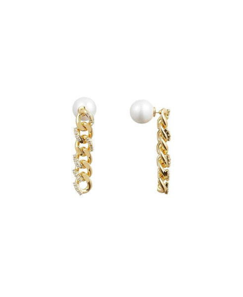 Rhinestone Chain Earrings