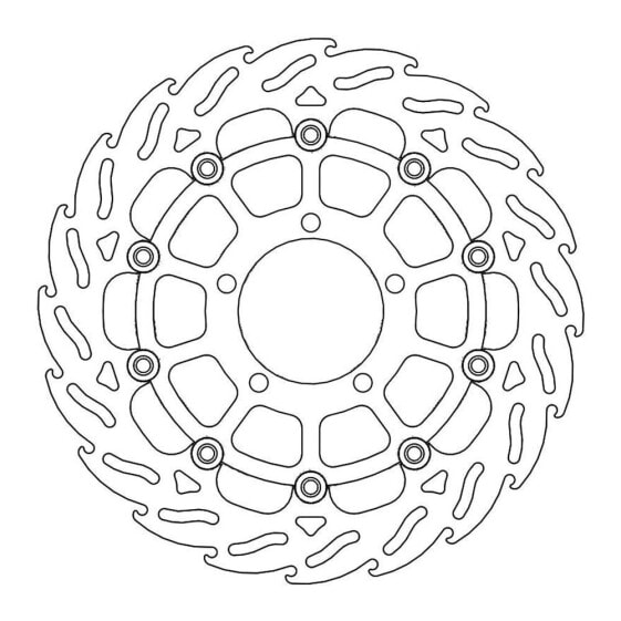 MOTO-MASTER Flame Triumph 112172 Left Front Brake Disc