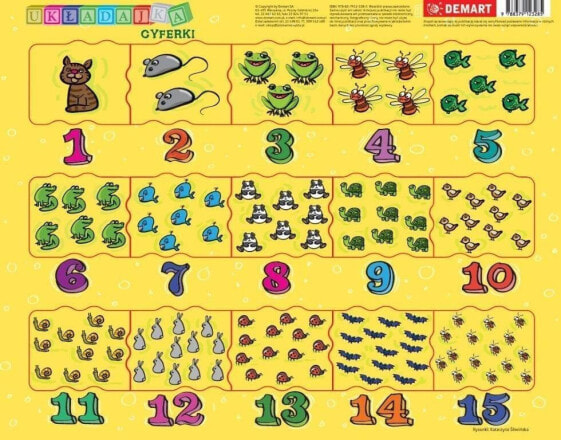Demart Puzzle ramkowe - Cyferki dla dzieci