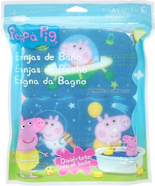 Badeschwamm Peppa Pig 3 St. Weltraum rosa