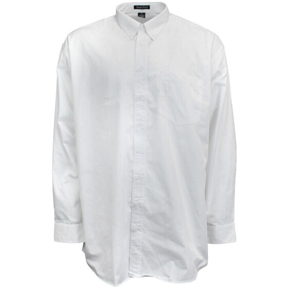 River's End Ezcare Woven Long Sleeve Button Up Shirt Mens White Casual Tops 735-