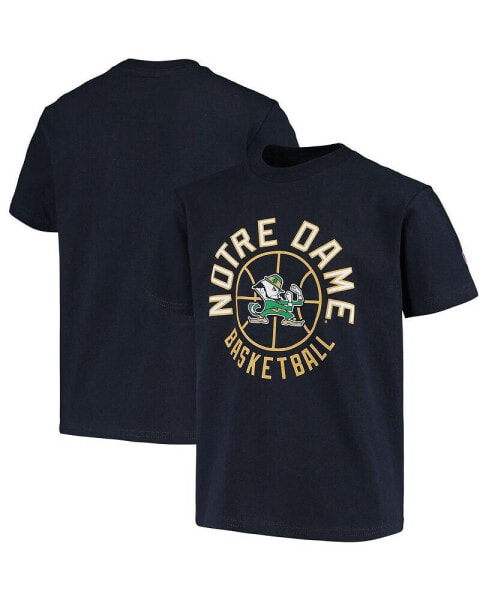 Big Boys Navy Notre Dame Fighting Irish Basketball T-shirt