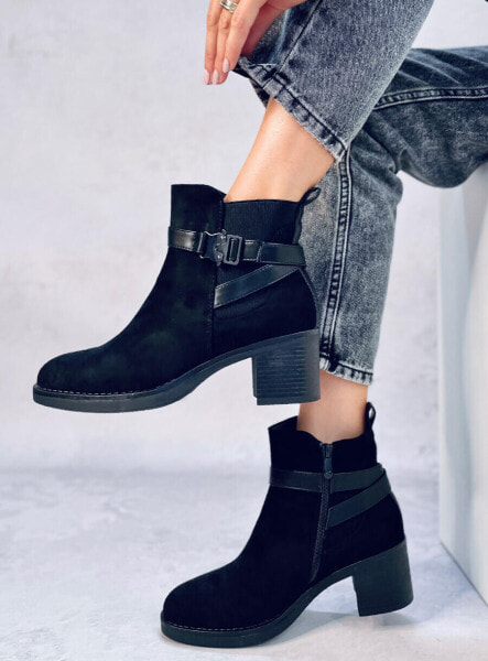 Ботинки YONDA BLACK Stable Heels