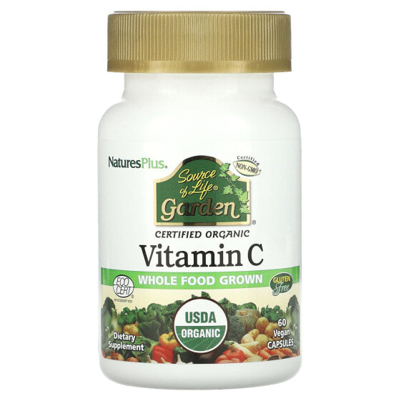 Source of Life Garden, Vitamin C, 60 Vegan Capsules
