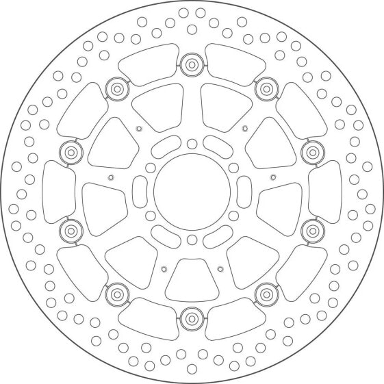 SBS Round 5335A floating brake disc