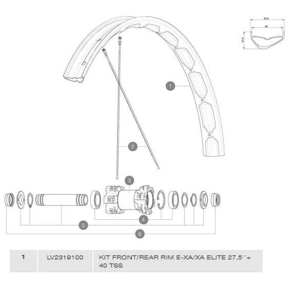 MAVIC E-XA/XA Elite Tubeless Rim