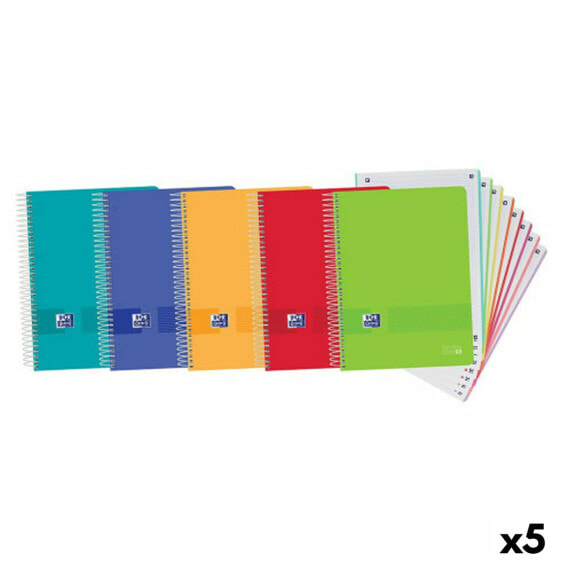 Набор тетрадей Oxford Разноцветный A4 (5 штук) для школьников.