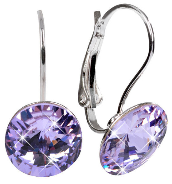 Elegant Rivoli Violet earrings
