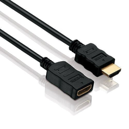 PureLink HDMI A M/F 1m - 1 m - HDMI Type A (Standard) - HDMI Type A (Standard) - Black