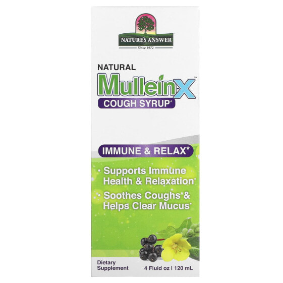 Natural Mullein X Cough Syrup, 4 fl oz (120 ml)