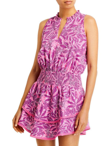Платье Aqua женское безрукавное смокинговое мини-платье фиолетовое размер M