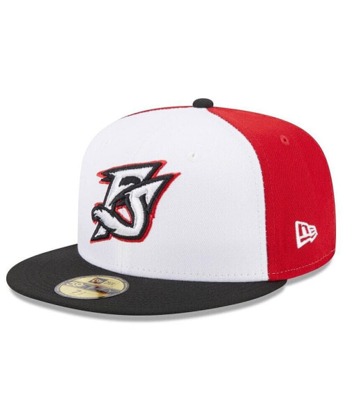 Men's White Richmond Flying Squirrels Authentic Collection Alternate Logo 59FIFTY Fitted Hat