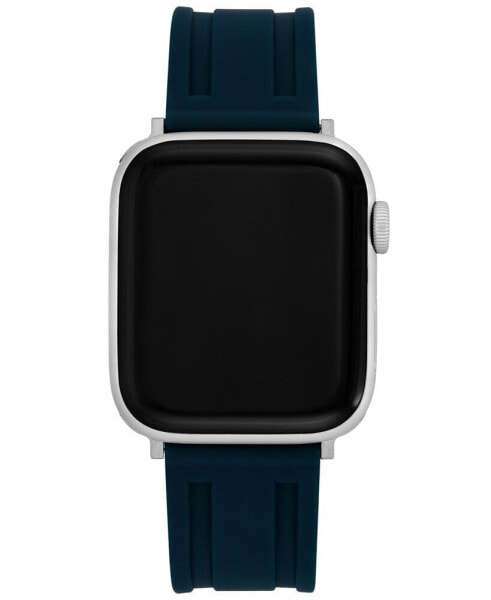 Ремешок для часов Vince Camuto Blue Premium Silicone совместим с Apple Watch 42мм, 44мм, 45мм, Ultra, Ultra2