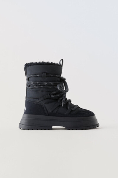 Water-repellent snow boots