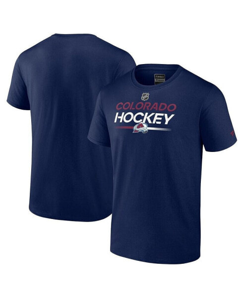 Men's Navy Colorado Avalanche Authentic Pro Primary Replen T-shirt