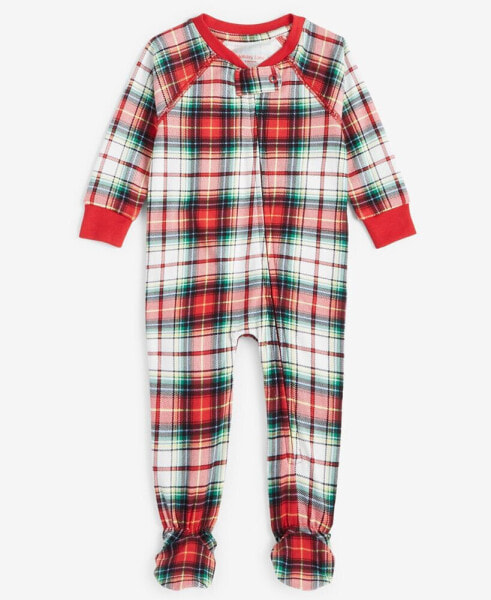 Family Pajamas Baby Cotton Winterton Plaid Snug-Fit Footed Family Holiday Pajamas, Created for Macy's