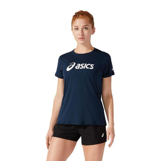 Футболка женская спортивная Asics Core Тёмно Синий