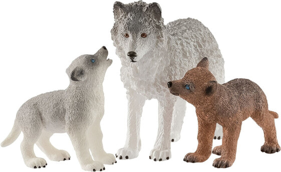 Игровая фигурка Schleich Мать волчиц с щенками Wolf Mother with Pups (Волчица с волчатами)