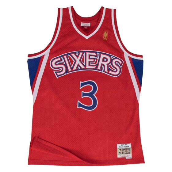 Mens Mitchell & Ness NBA SWINGMAN ROAD JERSEY - 76ERS 96 ALLEN IVERSON