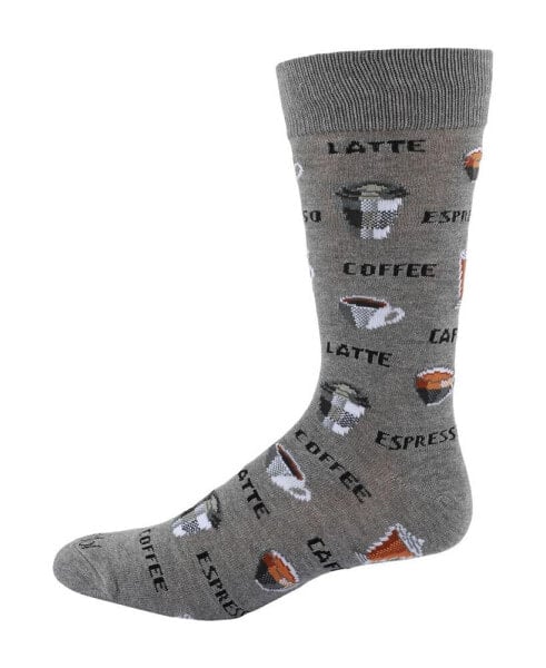 Men's Coffee Time Novelty Crew Socks