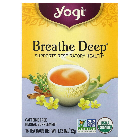 Breathe Deep, Caffeine Free, 16 Tea Bags, 1.12 oz (32 g)