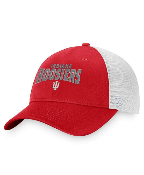 Men's Crimson Indiana Hoosiers Breakout Trucker Snapback Hat