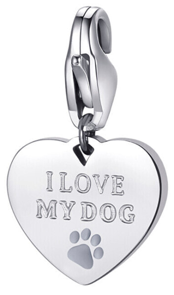 Шарм S'AGAPO' Steel Pendant I Love My Dog
