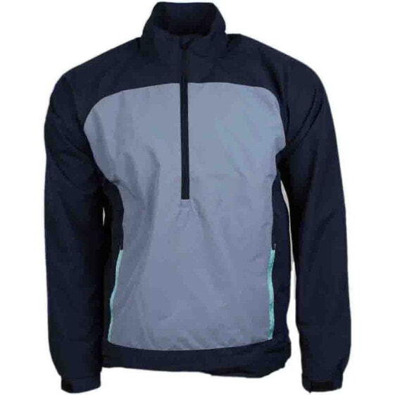 Page & Tuttle Colorblock HalfZip Windbreaker Pullover Mens Blue Casual Outerwear