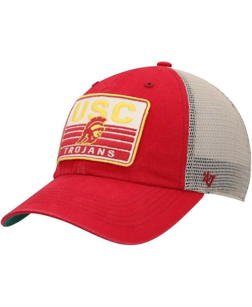 Men's Cardinal USC Trojans Four Stroke Clean Up Trucker Snapback Hat
