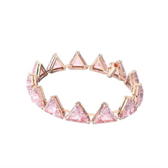 Swarovski Damen Armband Ortyx Trilliant-Schliff, Rosa, Roségold-Legierungsschicht 5614934