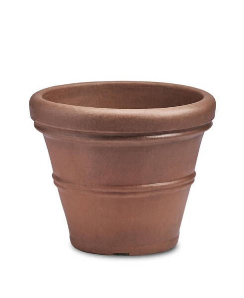 Brunello Classic Rolled-Rim Plant Pot, 27in Rust