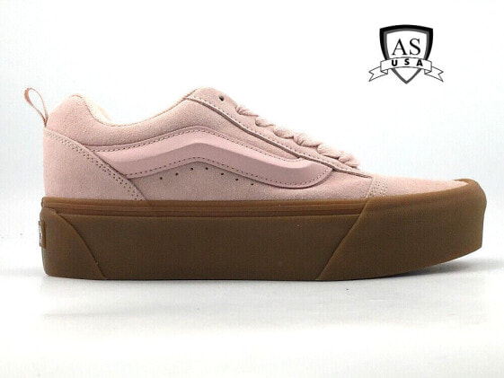 Vans Knu Skate Platform Stacked Sneaker Rose Smoke Gum Women 7.5, 10 New