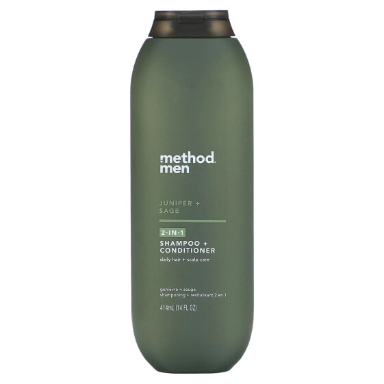 Men, 2-In-1 Shampoo + Conditioner, Juniper + Sage, 14 fl oz (414 ml)